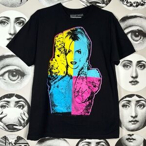 Britney Spears Collection Black Pop Art Tee (Las Vegas Residency 2013-17) Sz L